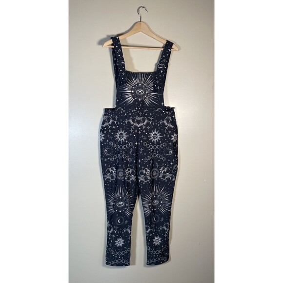 Blackmilk Celestial Eye Overalls Pants Size XL. NWT New Mystical Black Milk - Picture 1 of 13